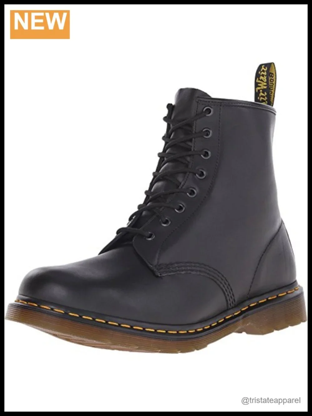 Classic Leather 1460 Lace Up Combat Boots 8-Eye Mid-Calf Water Resistant